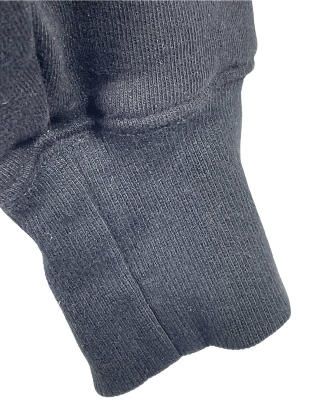 Aritzia TNA Cozy Fleece Boyfriend Boxy Zip Hoodie Black Logo Small 110459 - Picture 8 of 9
